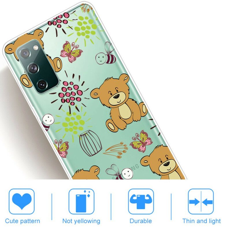 Kuori Samsung Galaxy S20 FE Teddy Bears Toppi