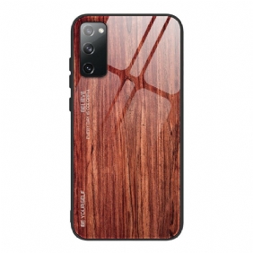 Kuori Samsung Galaxy S20 FE Wood Design Karkaistu Lasi