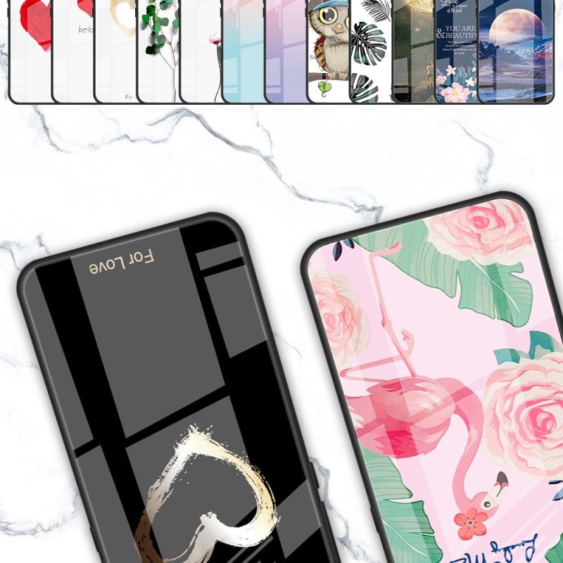 Case Oppo Reno 8 Pro Flamingo Karkaistu Lasi