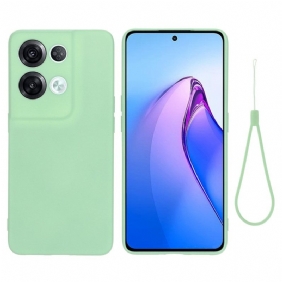 Case Oppo Reno 8 Pro Suojaketju Kuori Strappy Nestemäinen Silikoni