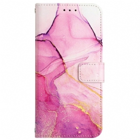 Flip Case Oppo Reno 8 Pro Suojaketju Kuori Strip Marble