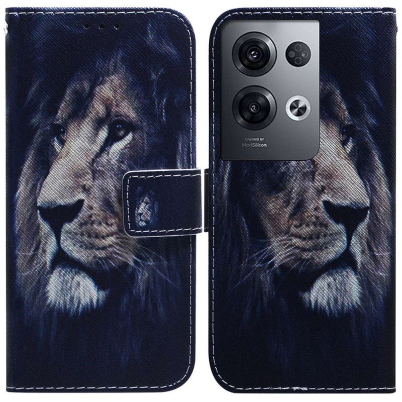 Kotelot Oppo Reno 8 Pro Suojaketju Kuori Lanyard Lion