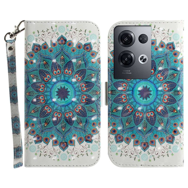 Kotelot Oppo Reno 8 Pro Suojaketju Kuori Strappy Mandala