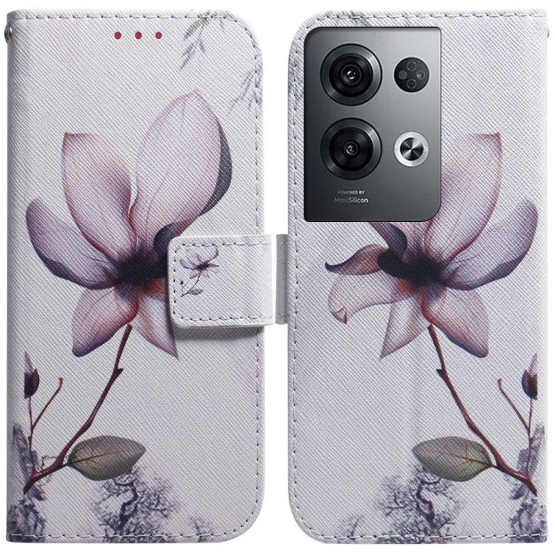 Kotelot Oppo Reno 8 Pro Suojaketju Kuori Vintage Strappy Flower