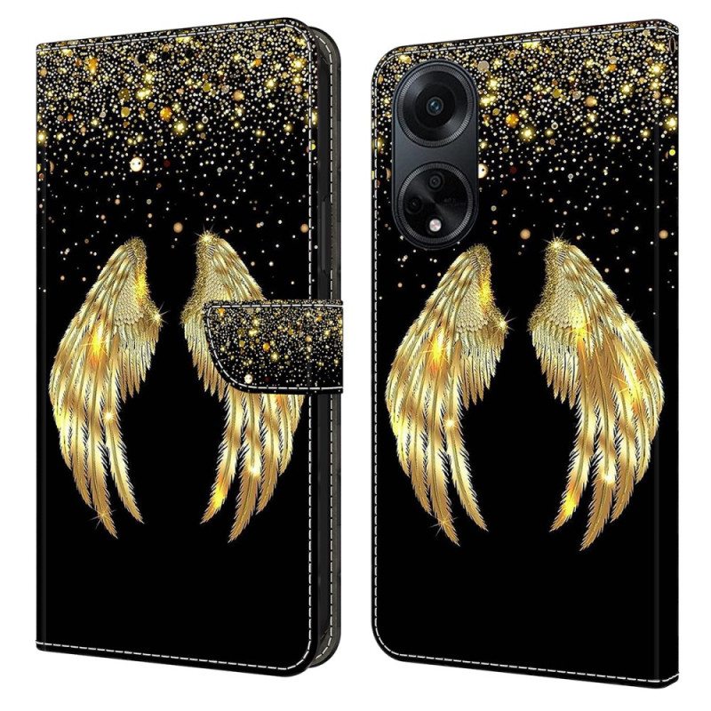 Kotelot Oppo A98 5g Golden Wings