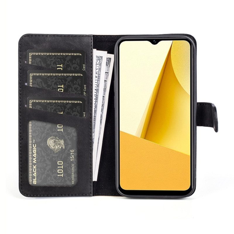 Flip Case Vivo Y16 Wave Nahkatyyli