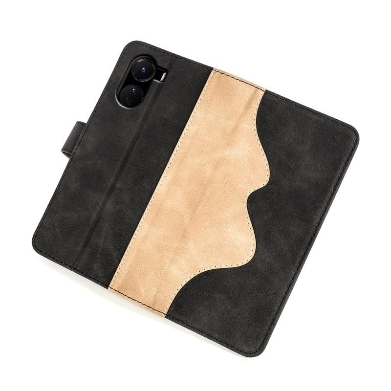 Flip Case Vivo Y16 Wave Nahkatyyli