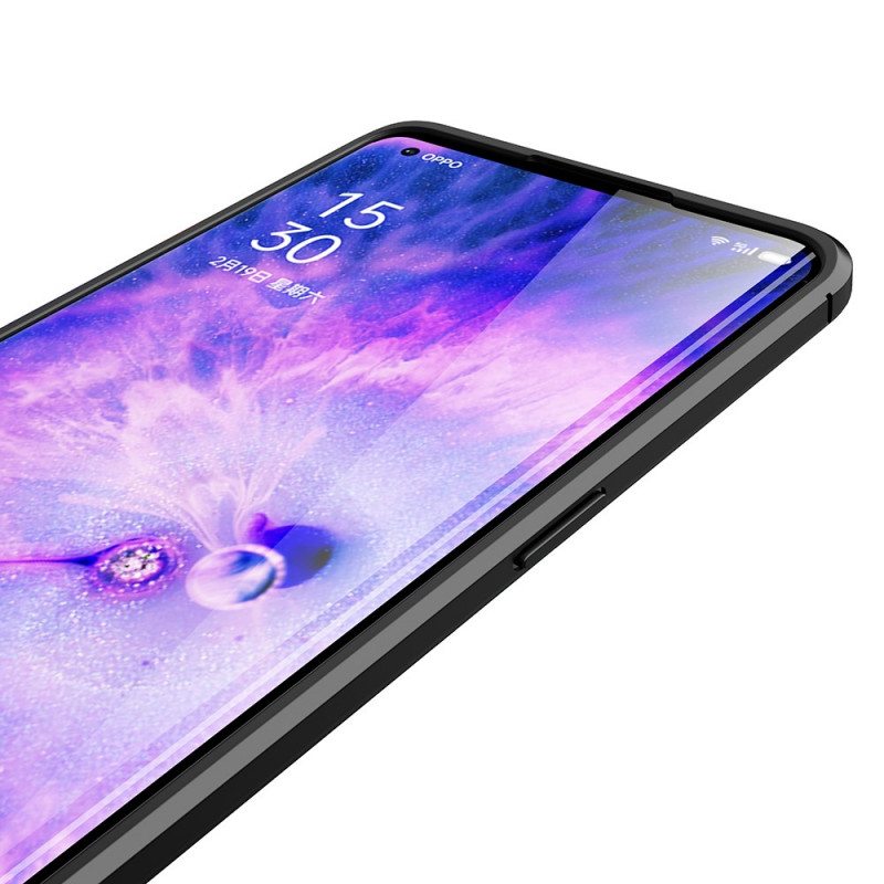 Kuori Oppo Find X5 Pro Kaksilinjainen Litsi-nahkaefekti