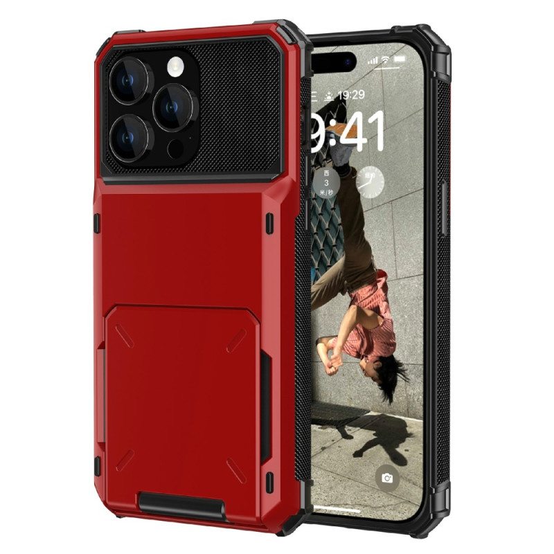 Case iPhone 15 Flip Style -korttipidike