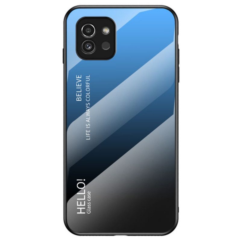 Case Samsung Galaxy A03 Karkaistu Lasi Hello