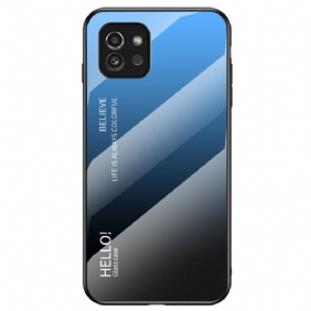 Case Samsung Galaxy A03 Karkaistu Lasi Hello