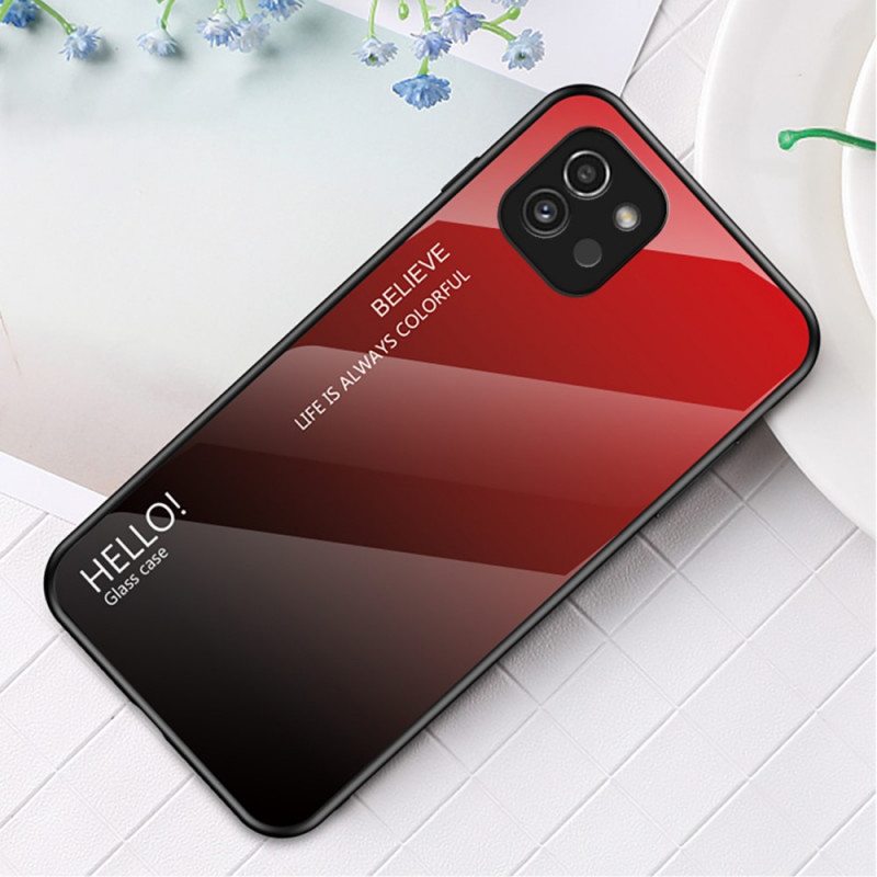 Case Samsung Galaxy A03 Karkaistu Lasi Hello