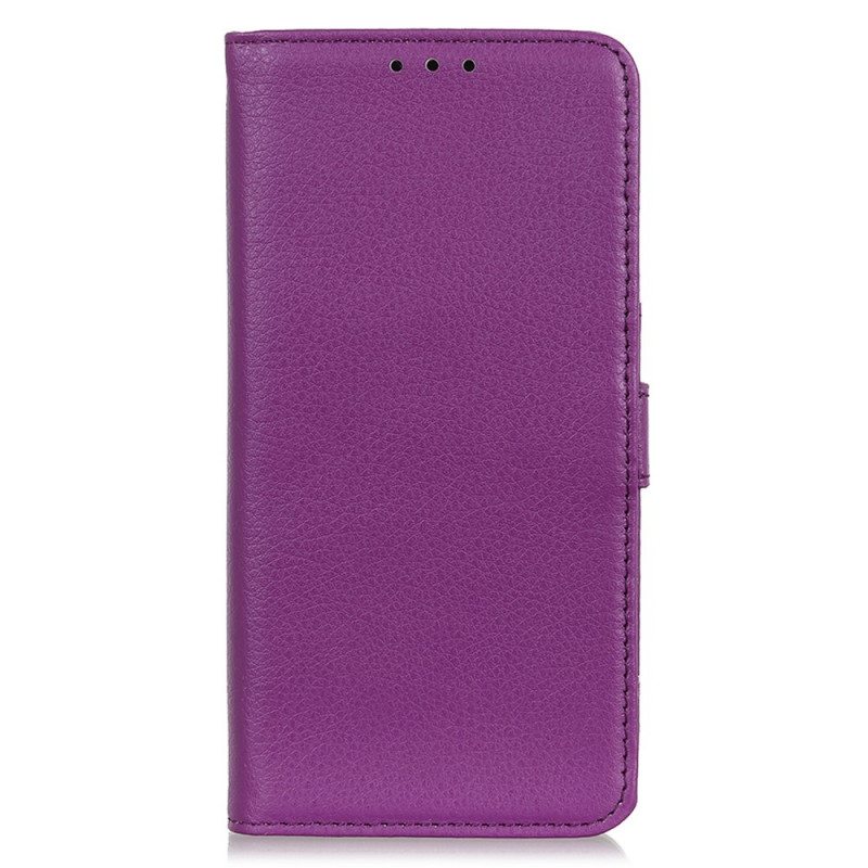 Nahkakotelo Samsung Galaxy A03 Premium Lychee Faux Leather