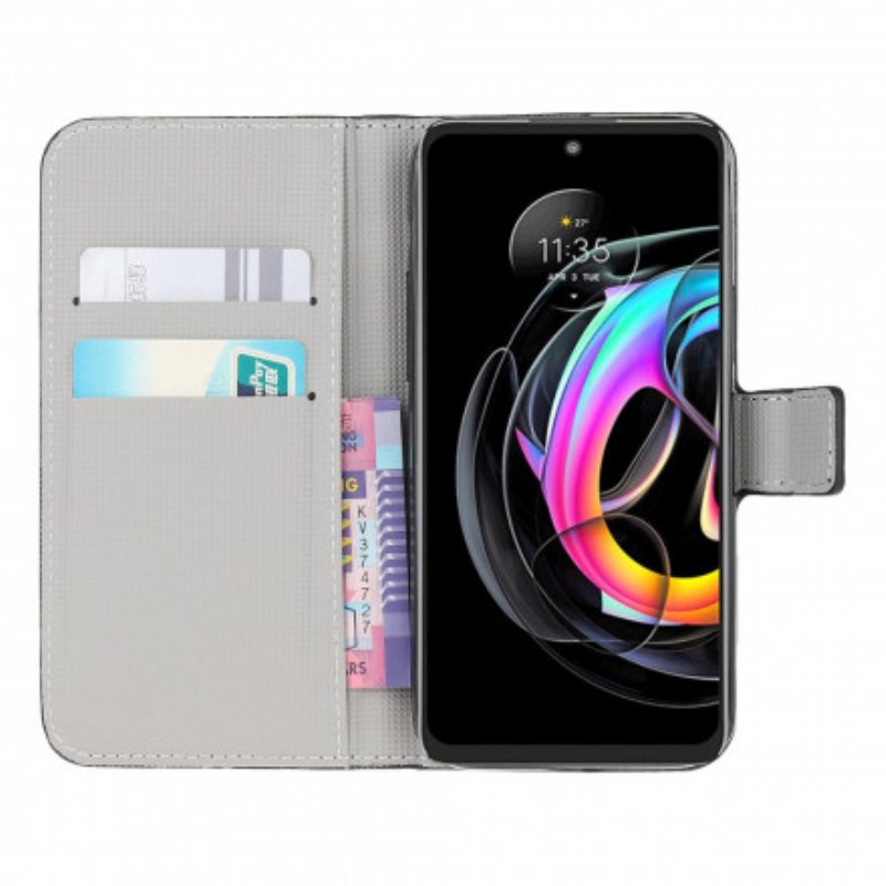 Flip Case Motorola Edge 20 Lite Amerikan Lippu