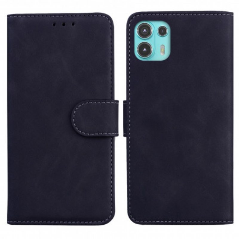 Flip Case Motorola Edge 20 Lite Vintage Couture -nahkatyyli