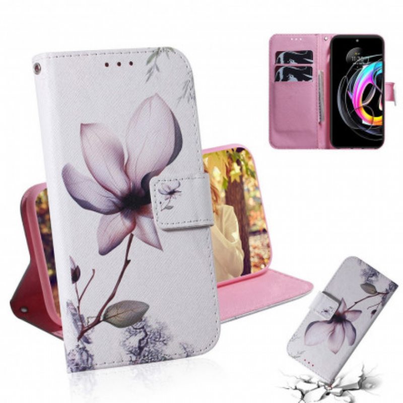 Kotelot Motorola Edge 20 Lite Flower Dusty Pink