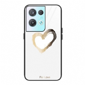 Case Oppo Reno 8 Karkaistu Lasi Sydän