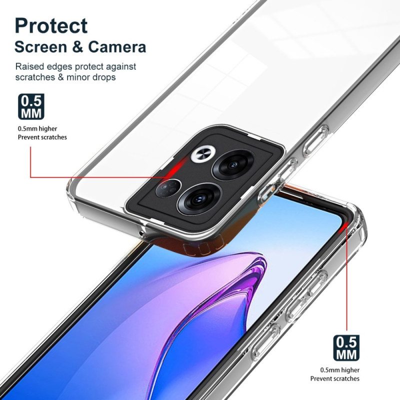 Case Oppo Reno 8 Läpinäkyvä Hybridi