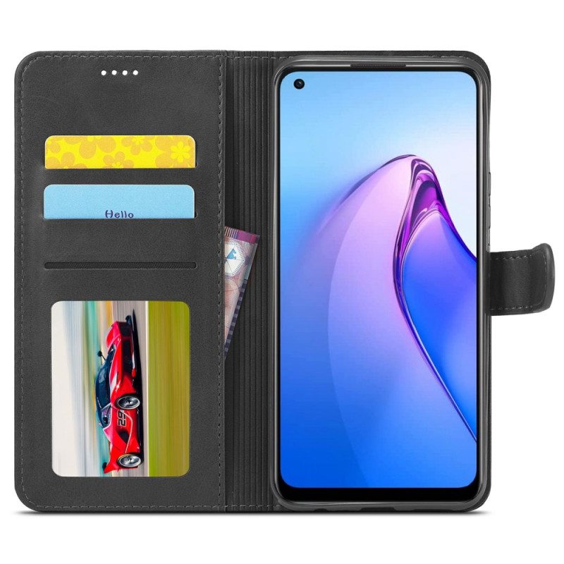 Flip Case Oppo Reno 8 Keinonahka Lc.imeeke