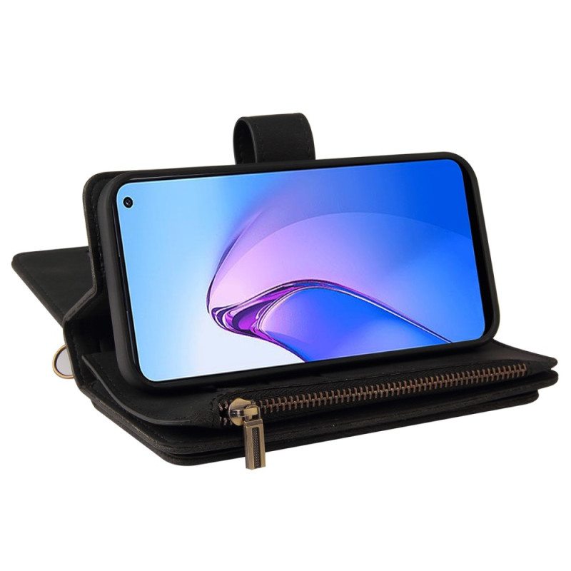 Flip Case Oppo Reno 8 Monitoimikorttipidike