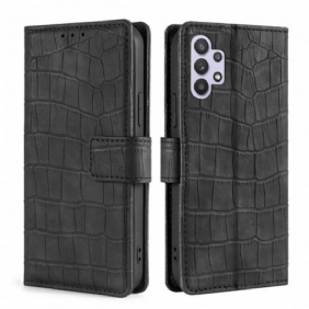 Flip Case Samsung Galaxy A32 Krokotiilin Ihovaikutus