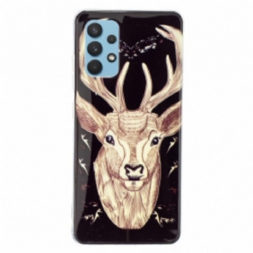 Kuori Samsung Galaxy A32 Fluoresoiva Majestic Deer