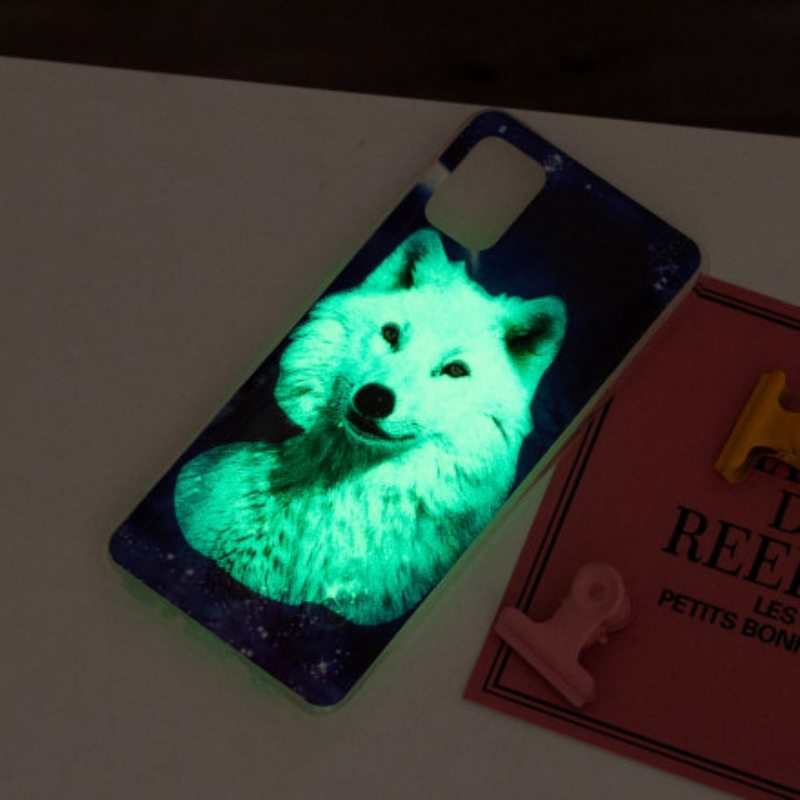 Kuori Samsung Galaxy A32 Fluoresoiva Wolf-sarja