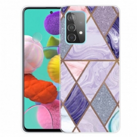 Kuori Samsung Galaxy A32 Muuttuva Geometrinen Marmori