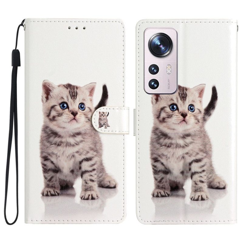 Kotelot Xiaomi 12 Lite Suojaketju Kuori Strappy Kitten