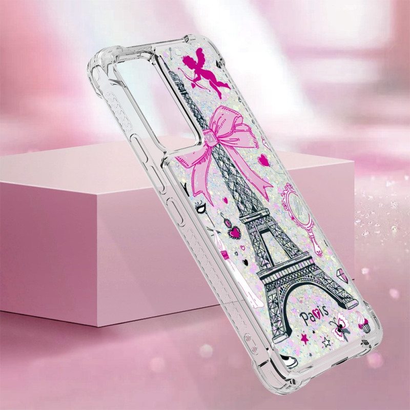 Kuori Xiaomi 12 Lite Eiffel-tornin Paljetteja