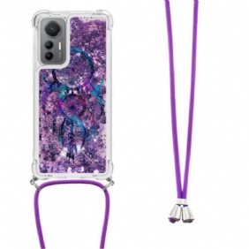 Kuori Xiaomi 12 Lite Kiristysnyörillä Paljetin Kiristysnyöri Dream Catcher