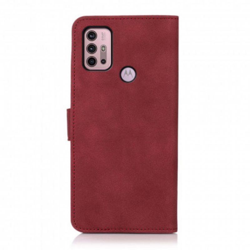 Kotelot Moto G30 / G10 Khazneh Textured Leather Effect