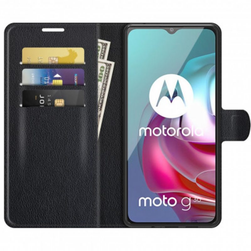 Kotelot Moto G30 / G10 Klassinen Litsiefekti