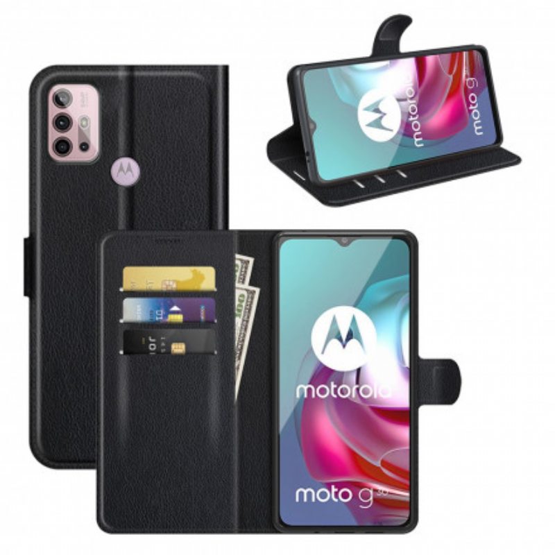 Kotelot Moto G30 / G10 Klassinen Litsiefekti