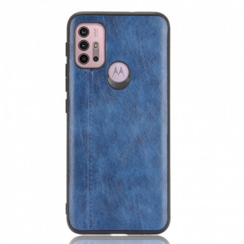 Kuori Moto G30 / G10 Couture-nahkaefekti