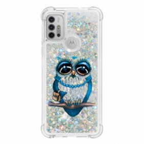 Kuori Moto G30 / G10 Neiti Owl Sequins