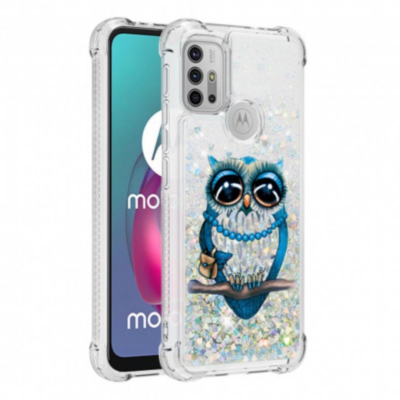 Kuori Moto G30 / G10 Neiti Owl Sequins