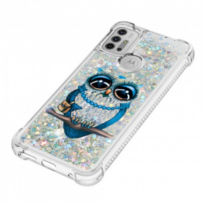 Kuori Moto G30 / G10 Neiti Owl Sequins