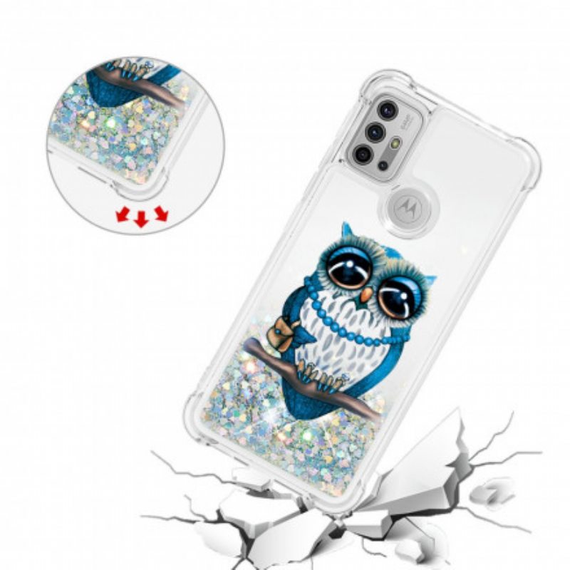 Kuori Moto G30 / G10 Neiti Owl Sequins