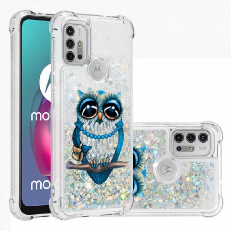 Kuori Moto G30 / G10 Neiti Owl Sequins