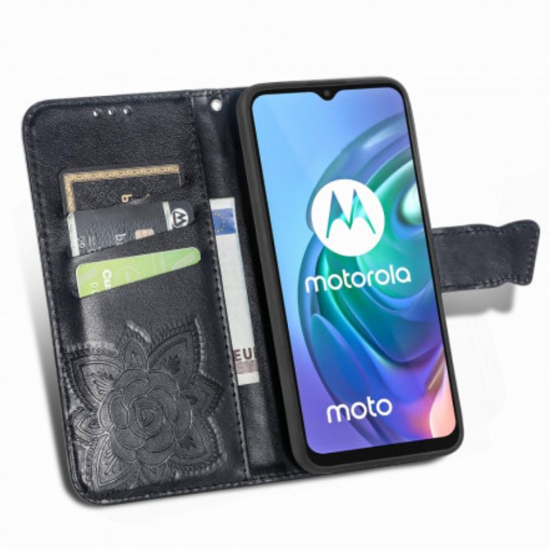 Nahkakotelo Moto G30 / G10 Puolikas Perhonen