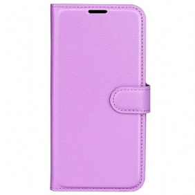 Kotelot iPhone 16 Litchi Faux Leather Suojakuori