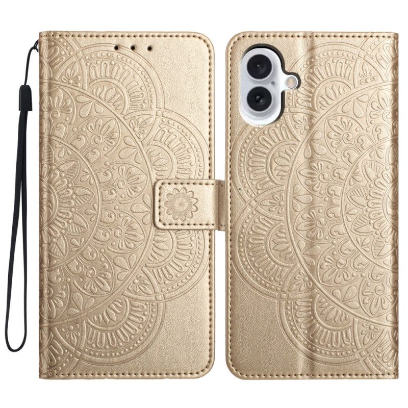 Kotelot iPhone 16 Puhelinkuoret Mandala-hihnakuvio