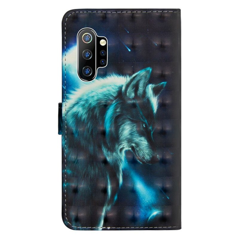 Flip Case Samsung Galaxy Note 10 Plus Majestic Wolf