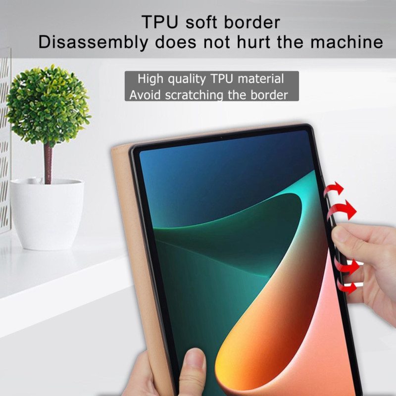 Kuoret Xiaomi Pad 5 Tyylillinen Nahkayritys