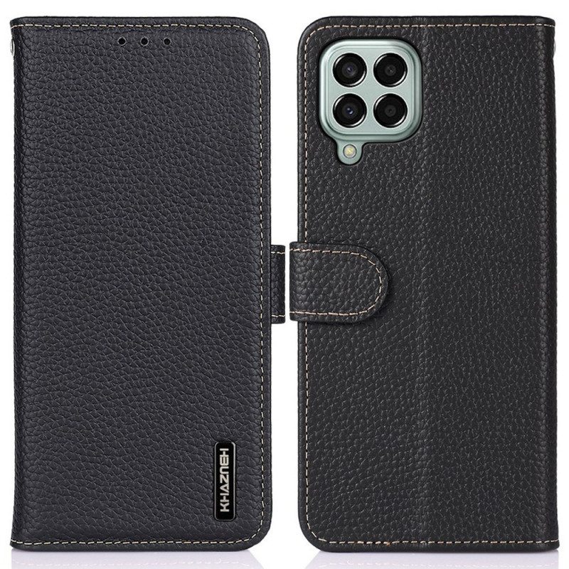 Flip Case Samsung Galaxy M33 5G Khazneh Litsi Nahka