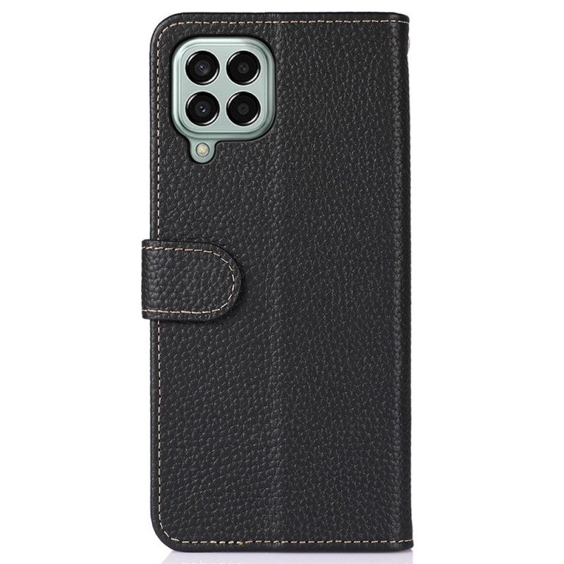 Flip Case Samsung Galaxy M33 5G Khazneh Litsi Nahka