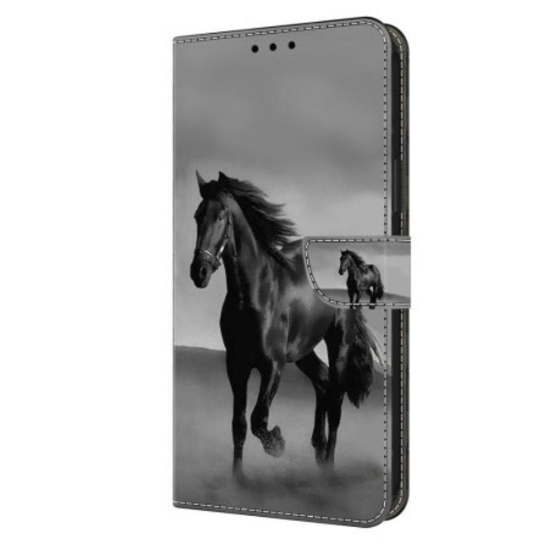 Kotelot Xiaomi Redmi Note 13 5g Puhelinkuoret Musta Hevonen