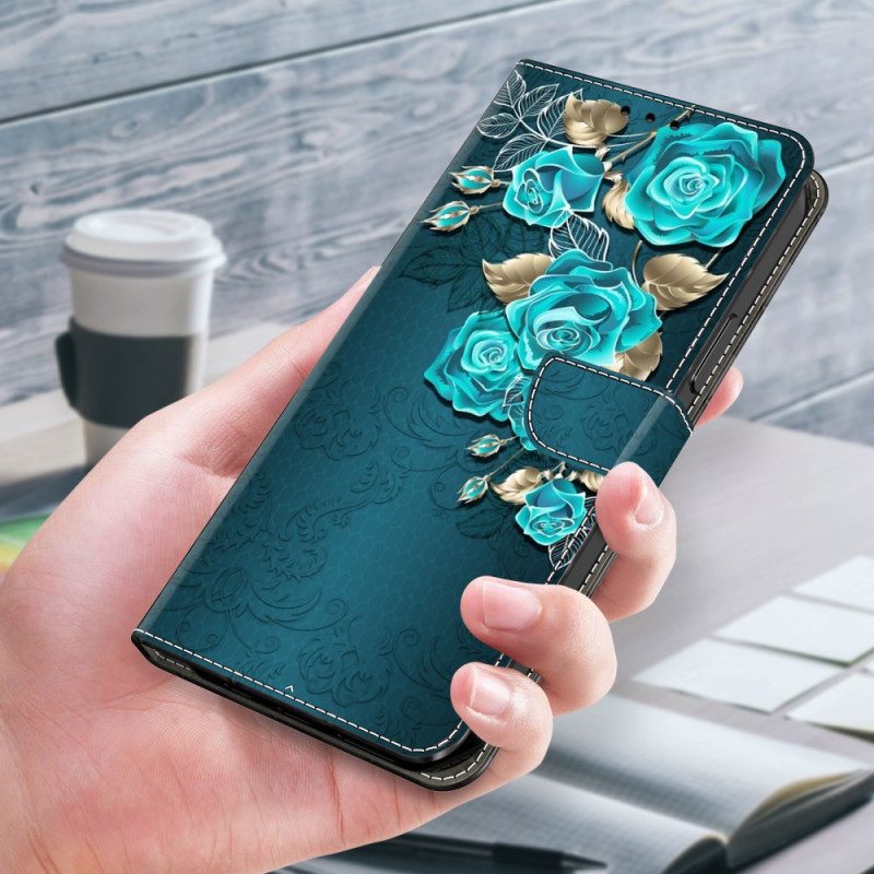 Kotelot Xiaomi Redmi Note 13 5g Puhelinkuoret Siniset Ruusut