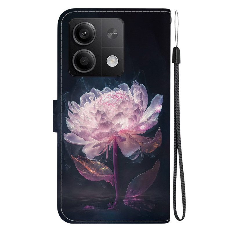 Kotelot Xiaomi Redmi Note 13 5g Violetti Pioni Hihnalla